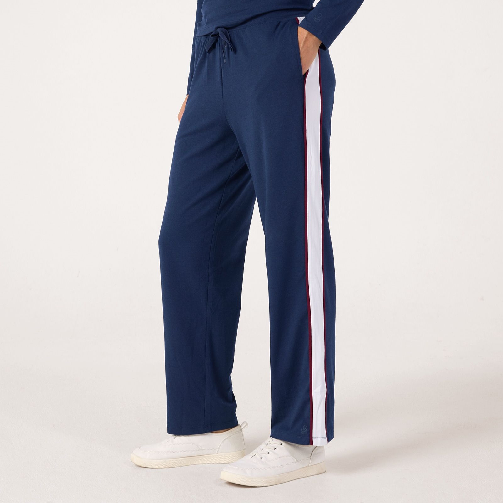 Cuddl Duds Cottonwear Side Stripe Jogger