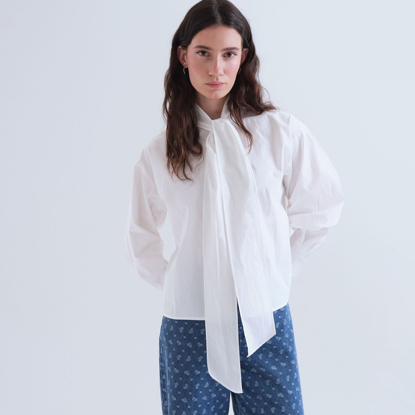 Compania Fantastica Tie Neck Shirt