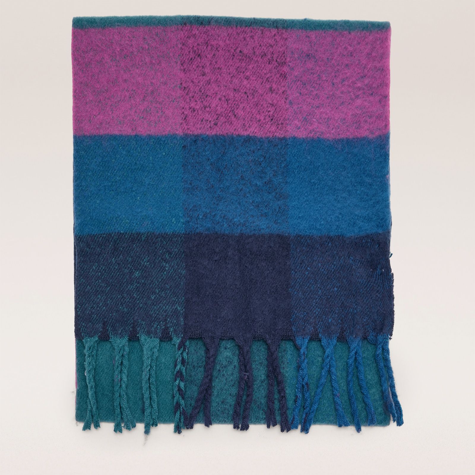 White Stuff Shelley Brushed Check Scarf
