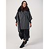 Frank Usher Double Breasted Cape with Faux Fur Collar, 1 of 6