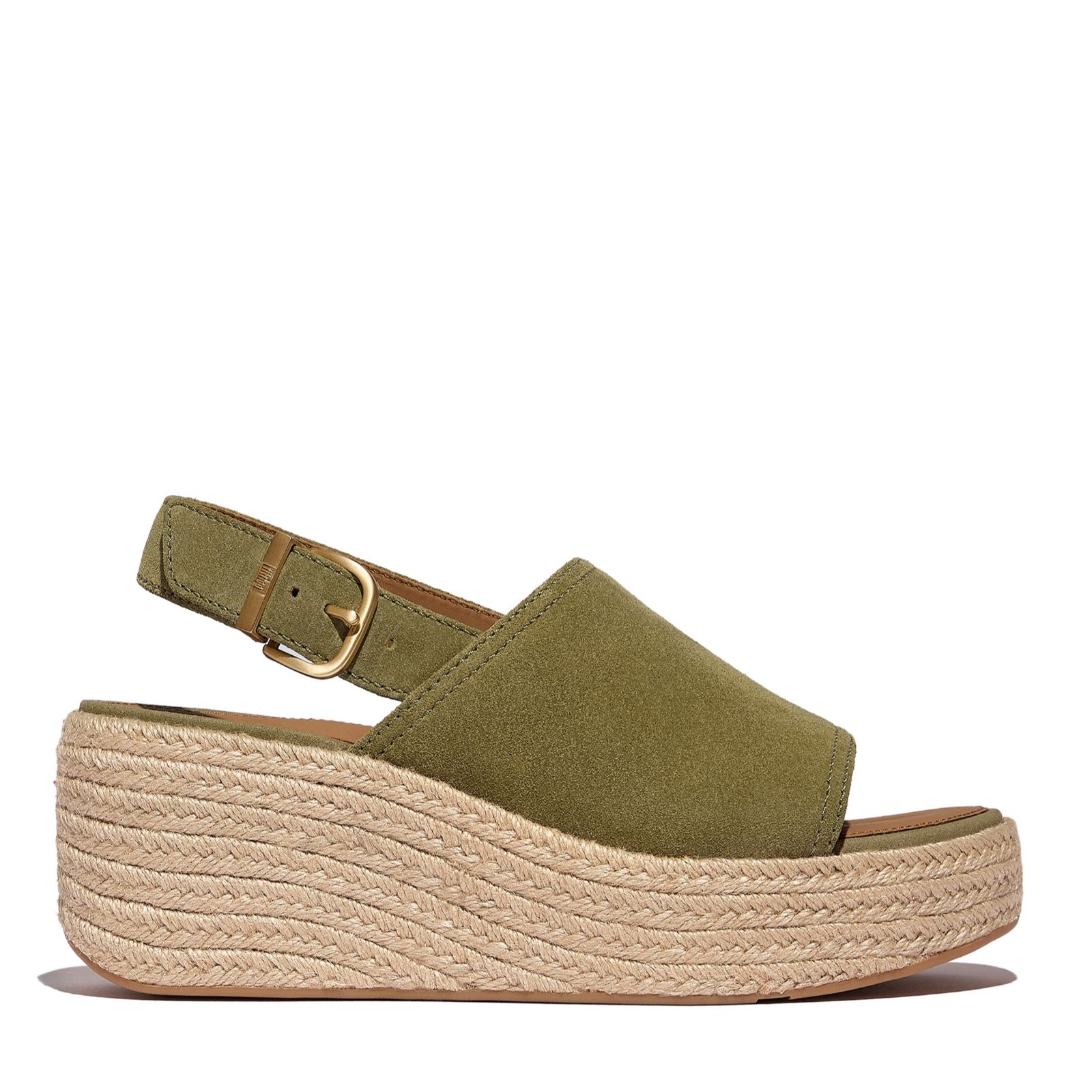 Fitflop Platforms Espadrille Suede Wedge B/strap Sandals