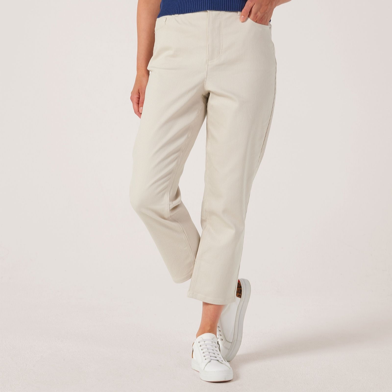 Ruth Langsford Ankle Stripe Jeans Standard