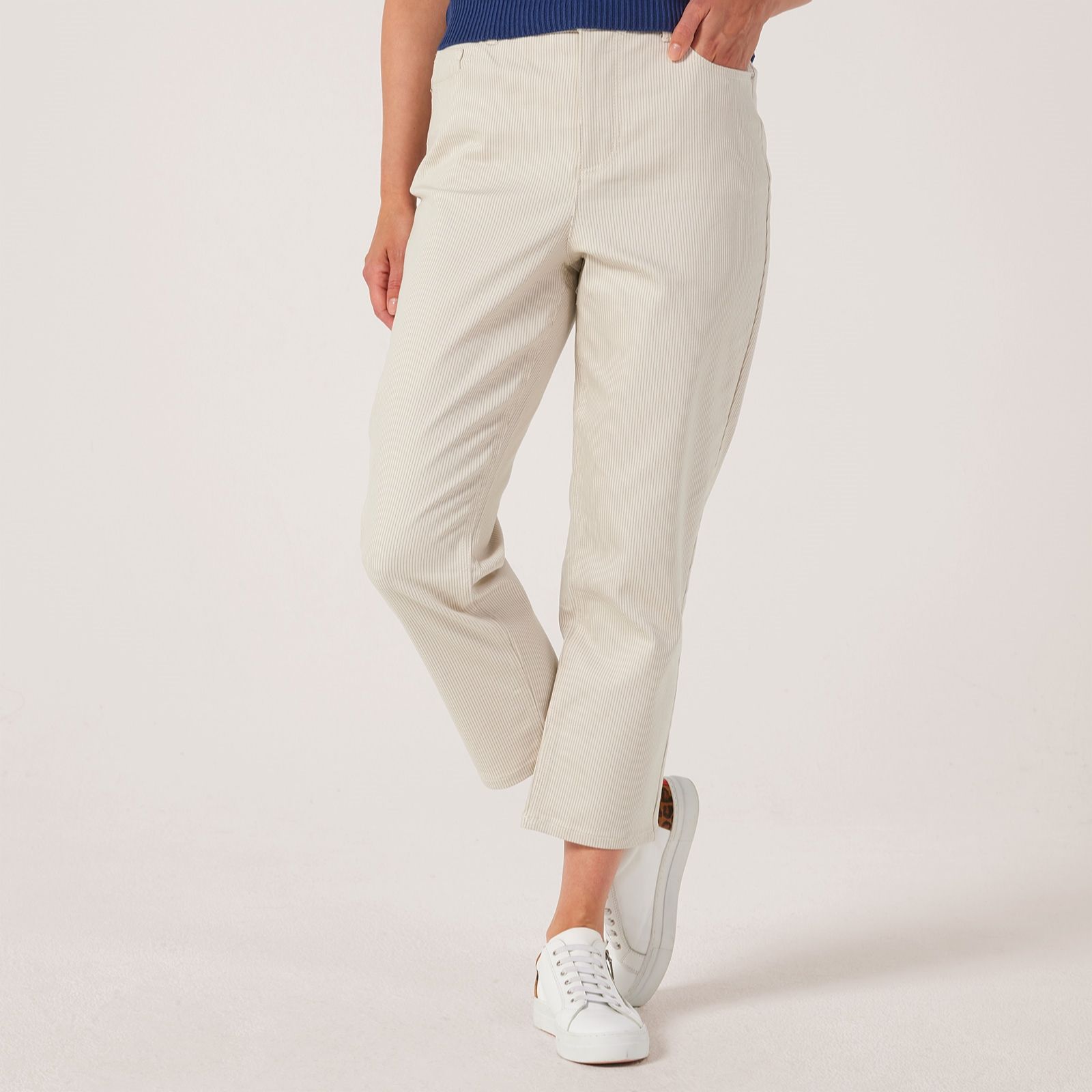 Ruth Langsford Ankle Stripe Jeans Standard