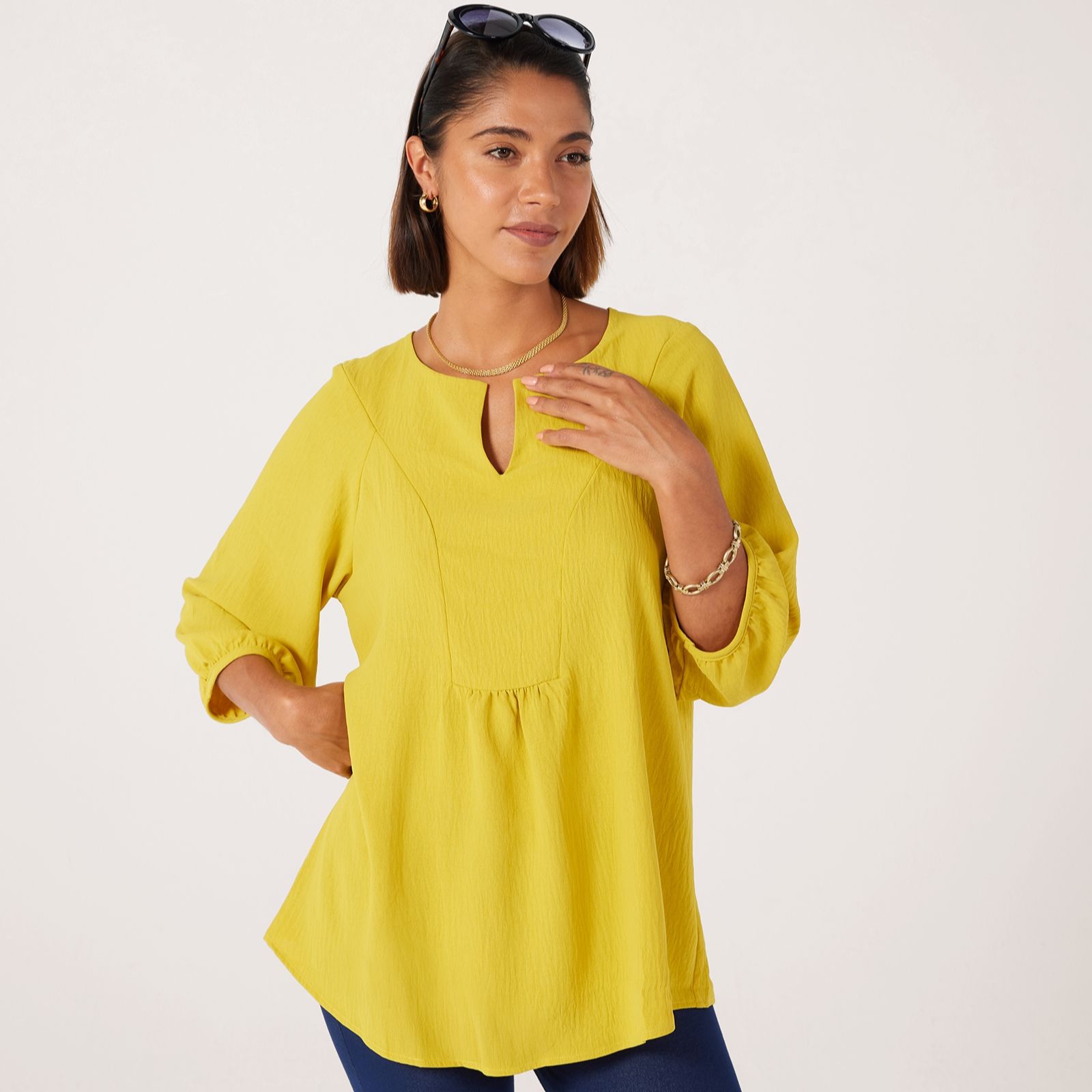 Kim & Co Crinkle Poplin Tunic