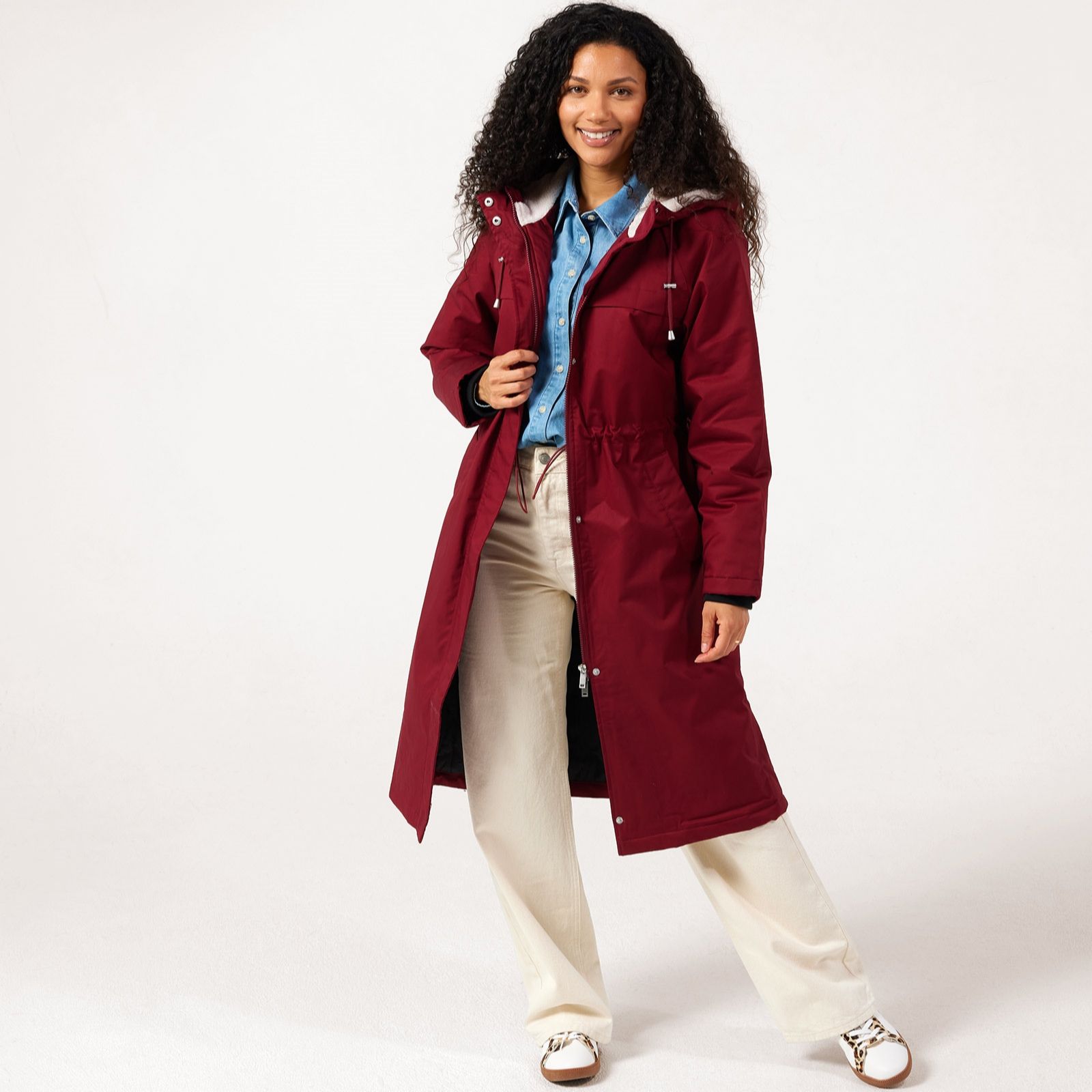 Centigrade Borg-Lined Padded Raincoat