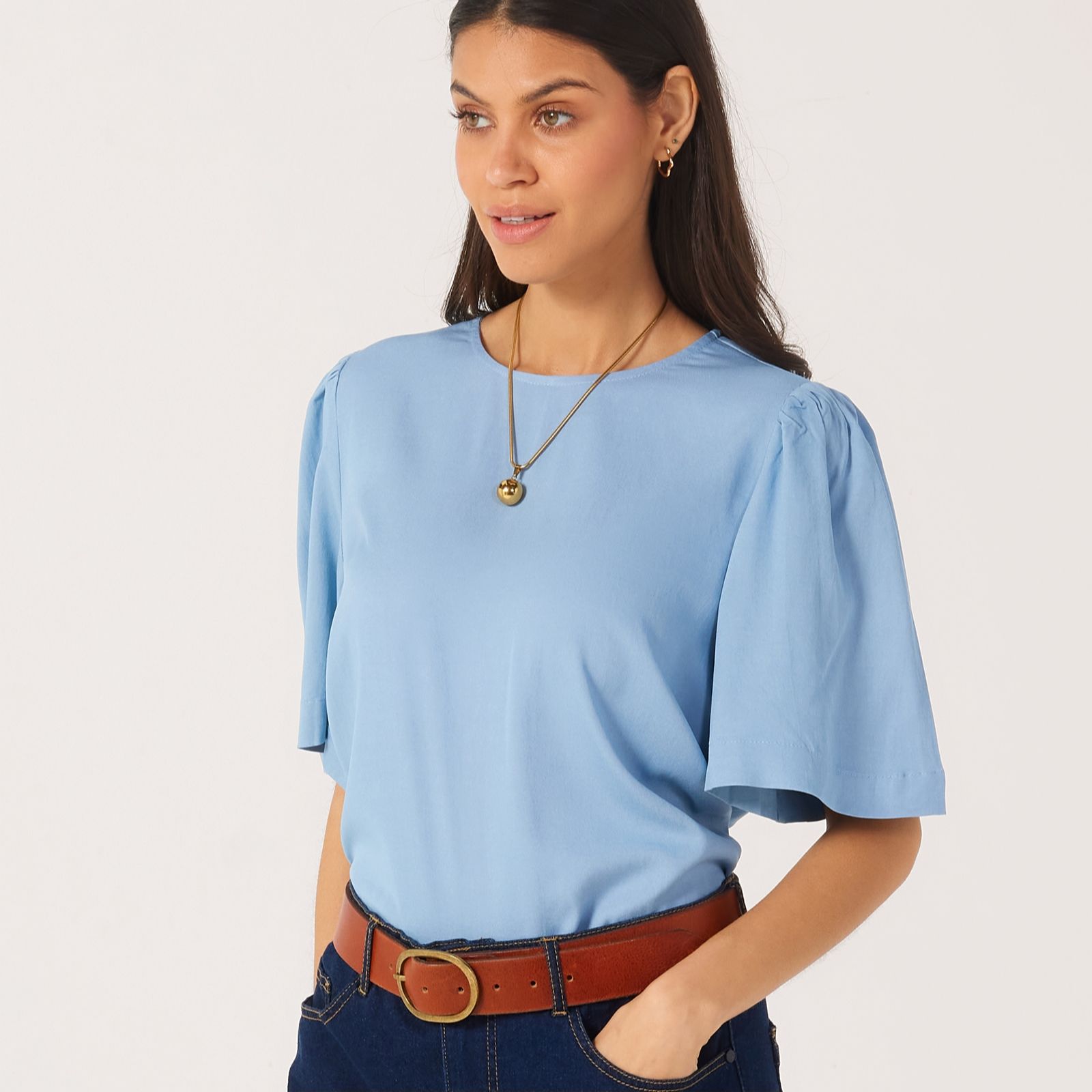 Saint Tropez Jarlien Flutter Sleeve T-Shirt