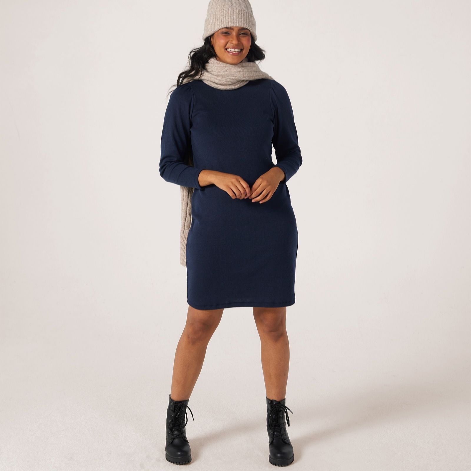 Kim & Co Divine Knit Long Sleeve Dress