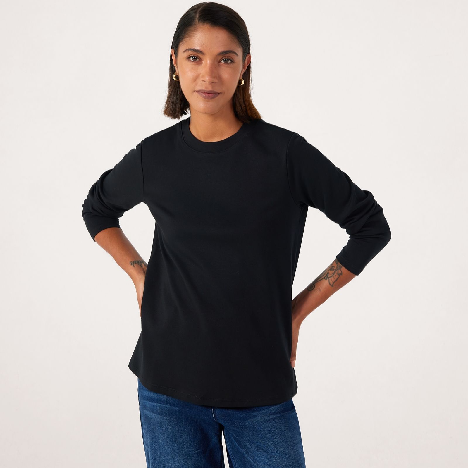 Ben de Lisi Long Sleeve Essential Top