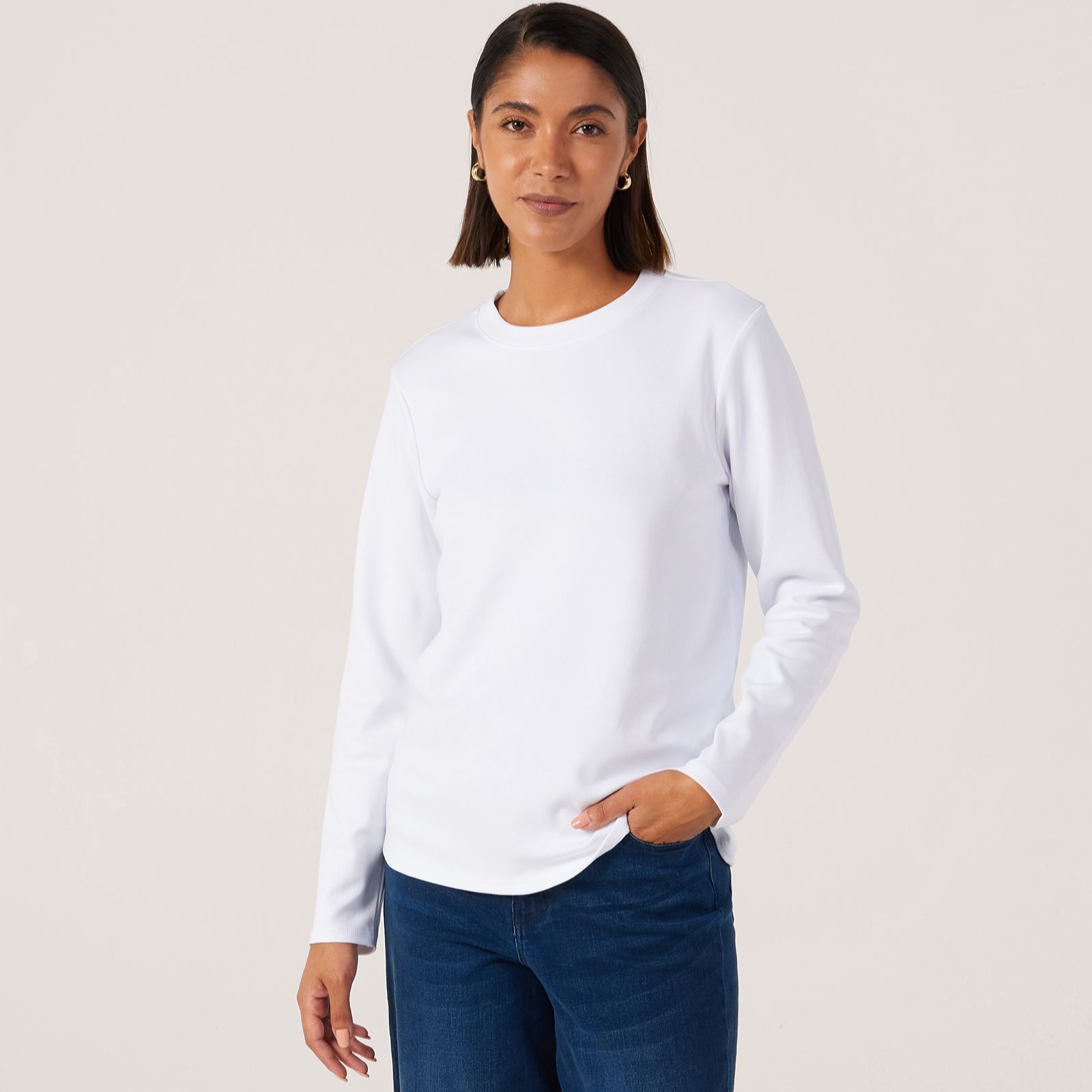 Ben de Lisi Long Sleeve Essential Top