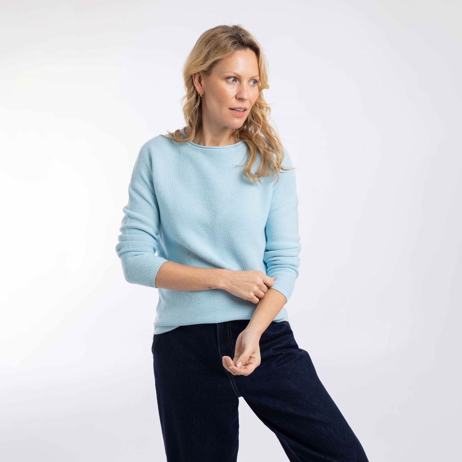 Weird Fish Dalla Knitted Crew Jumper