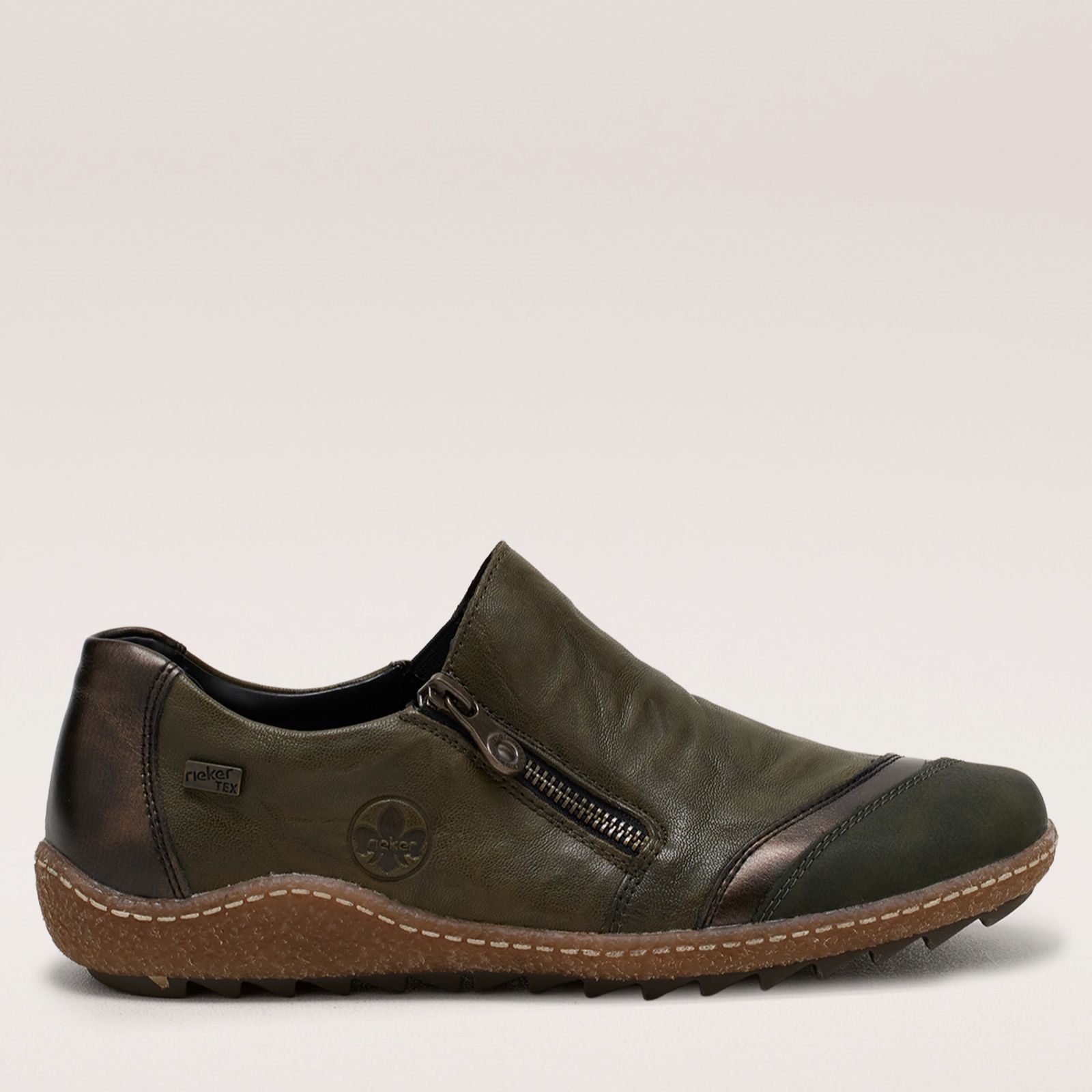 Rieker Tex Leather Zip Shoe