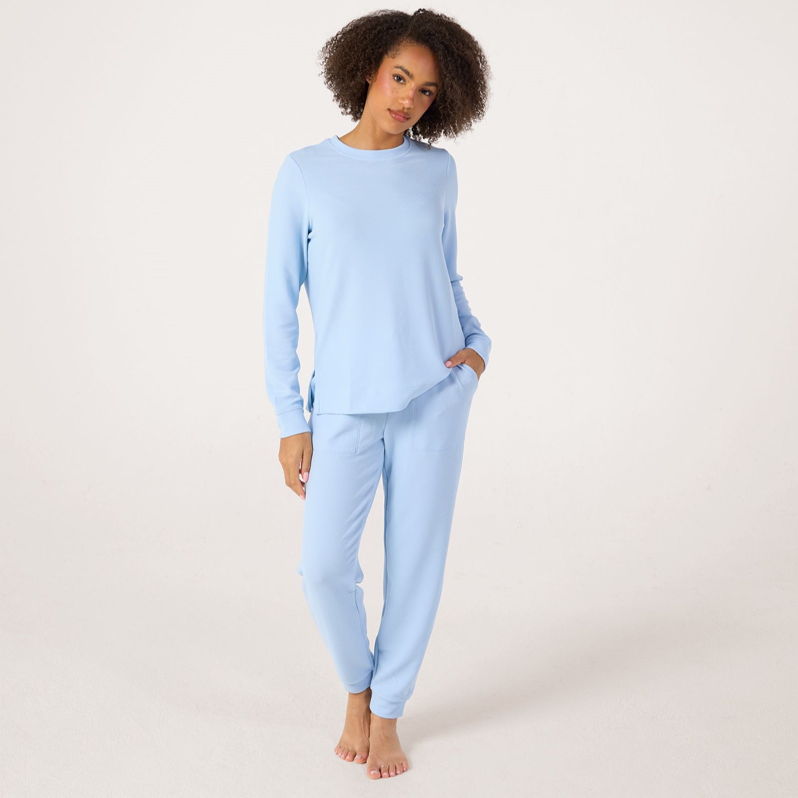 Cuddl Duds Mini Waffle Pullover Top