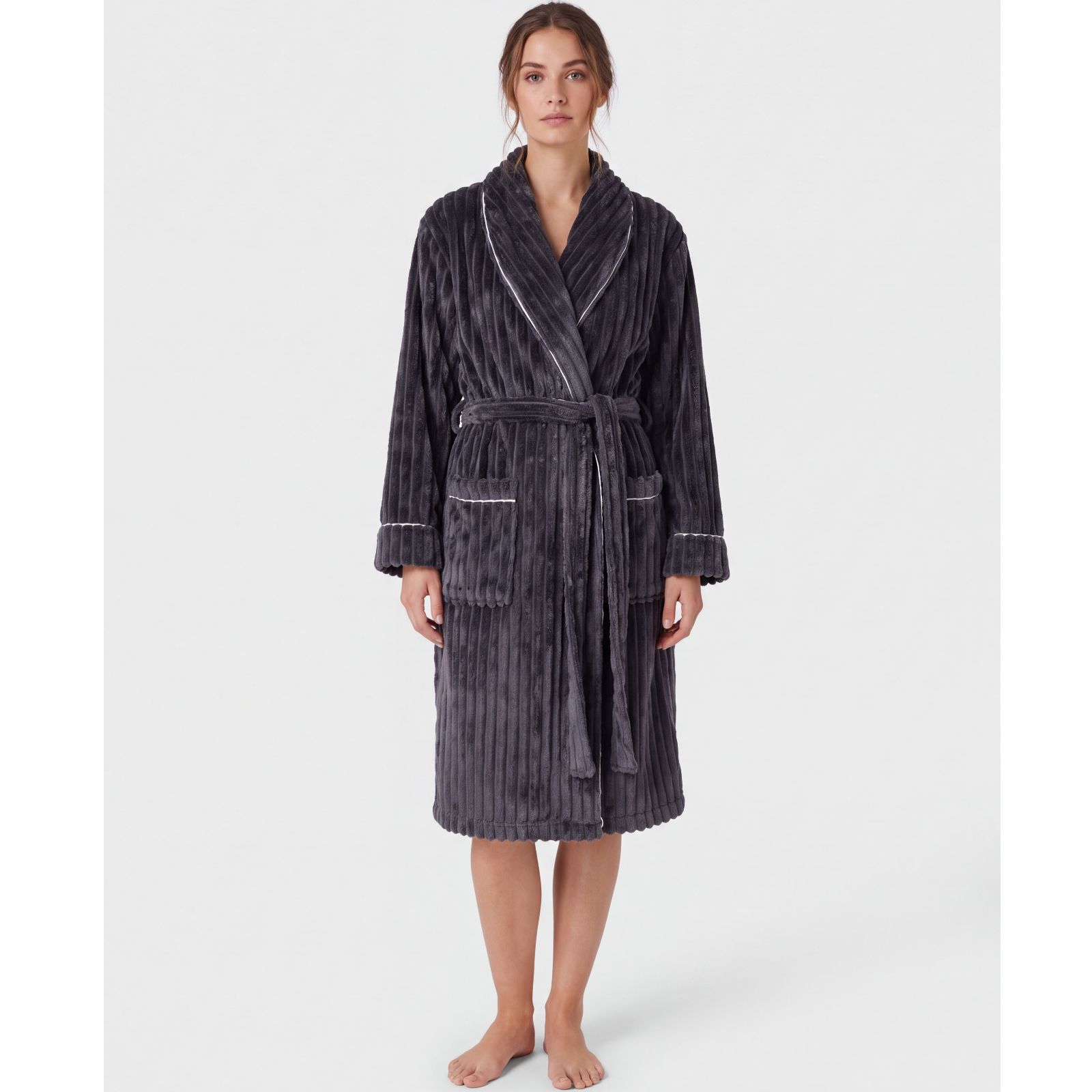 Ted Baker Fluffy Ribbed Textured Gown