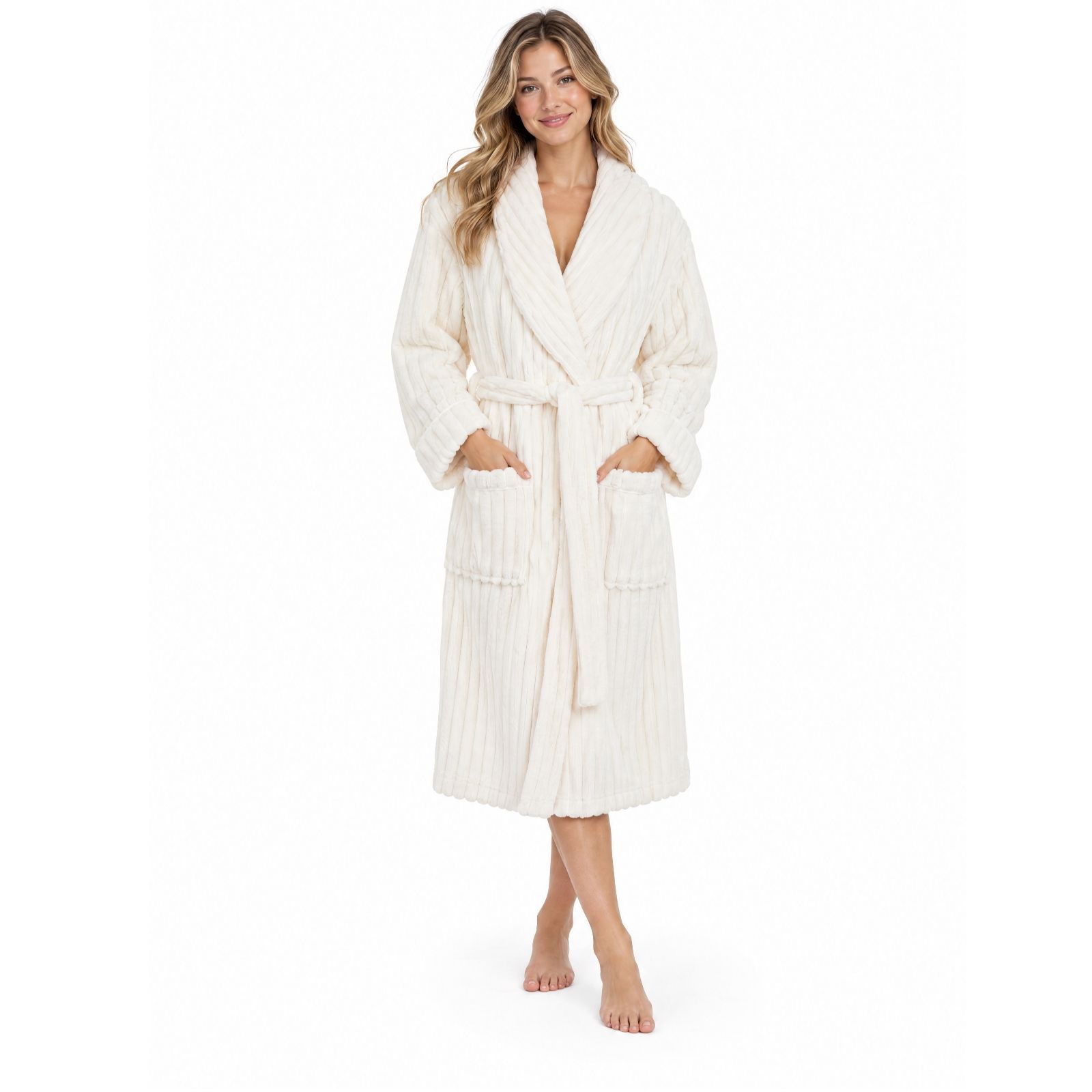 Ted Baker Fluffy Ribbed Textured Gown