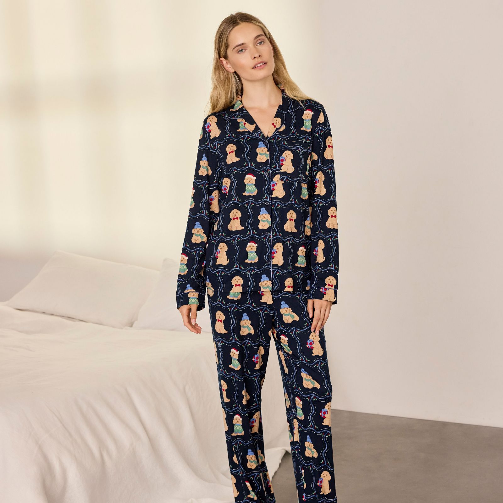 Chelsea Peers Dog Printed PJ Set