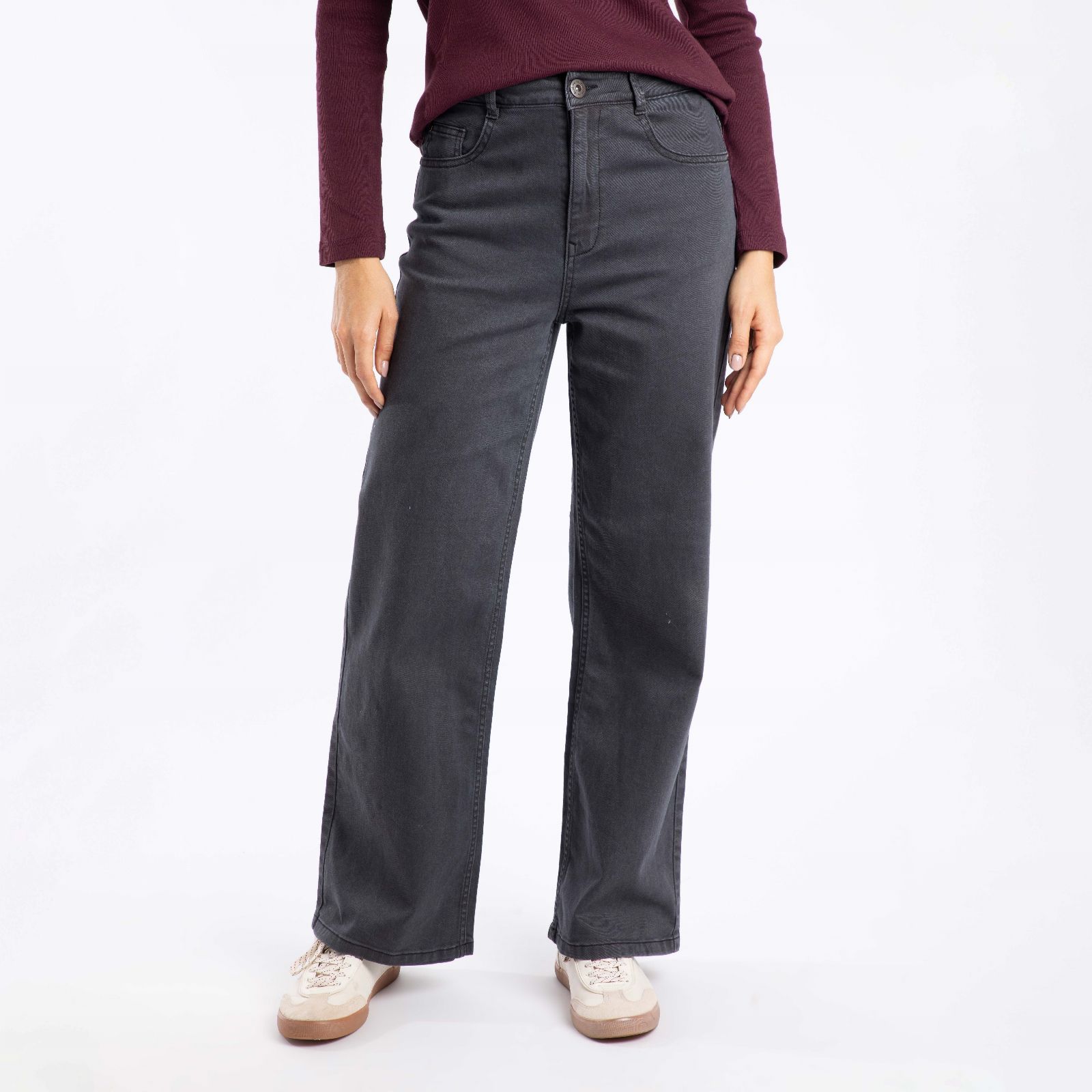 Weird Fish Cora Wide Leg Denim Jeans