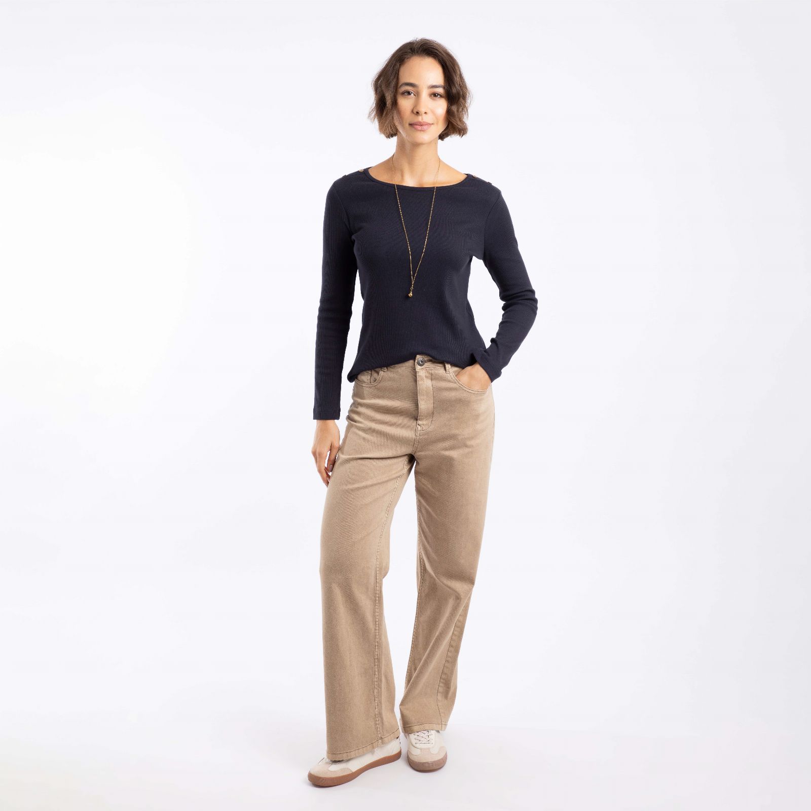 Weird Fish Cora Wide Leg Denim Jeans