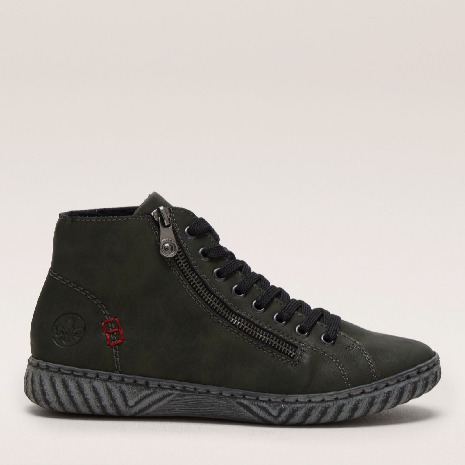 Outlet Rieker Lace Up & Zip Bootie