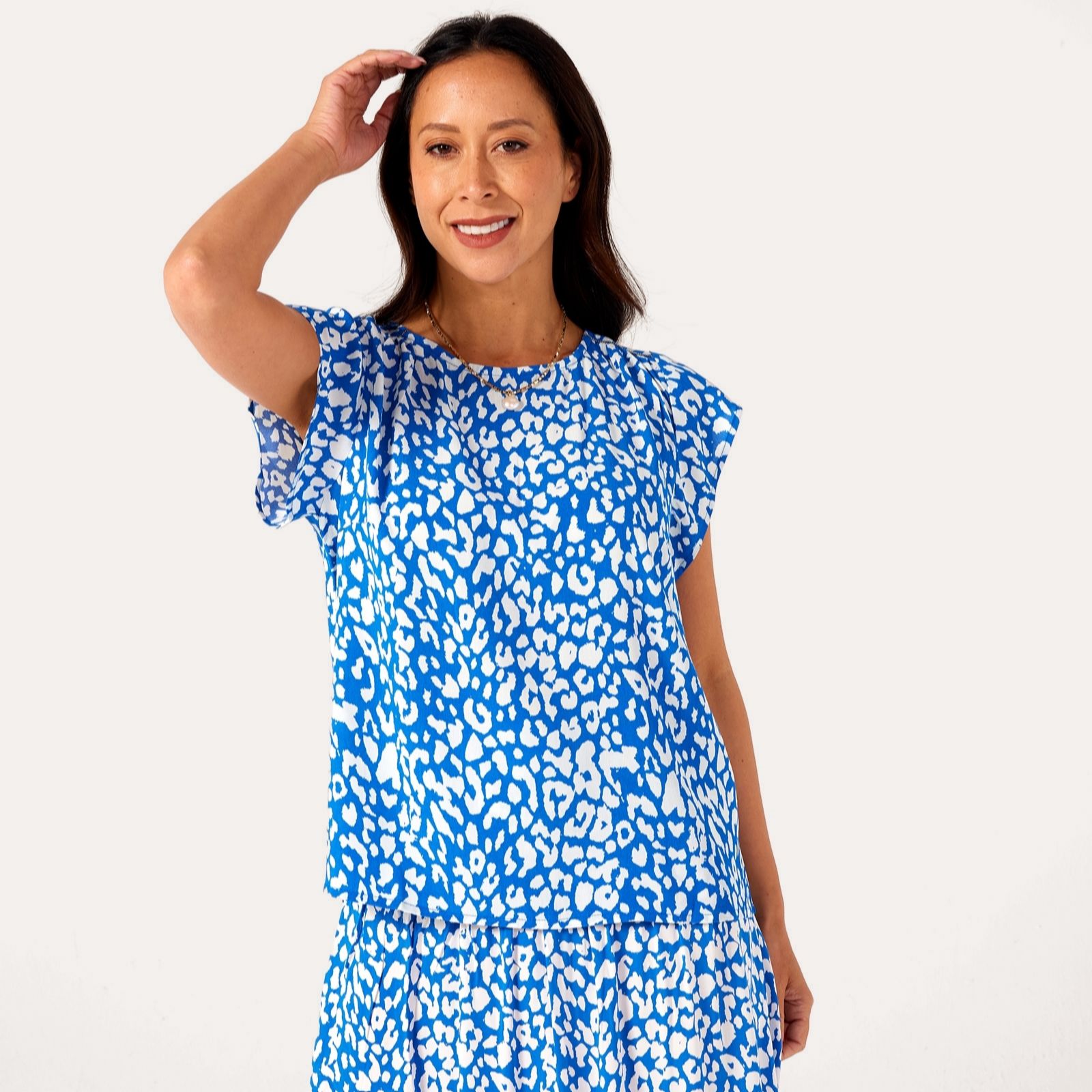 Saint Tropez Blanca Print Top