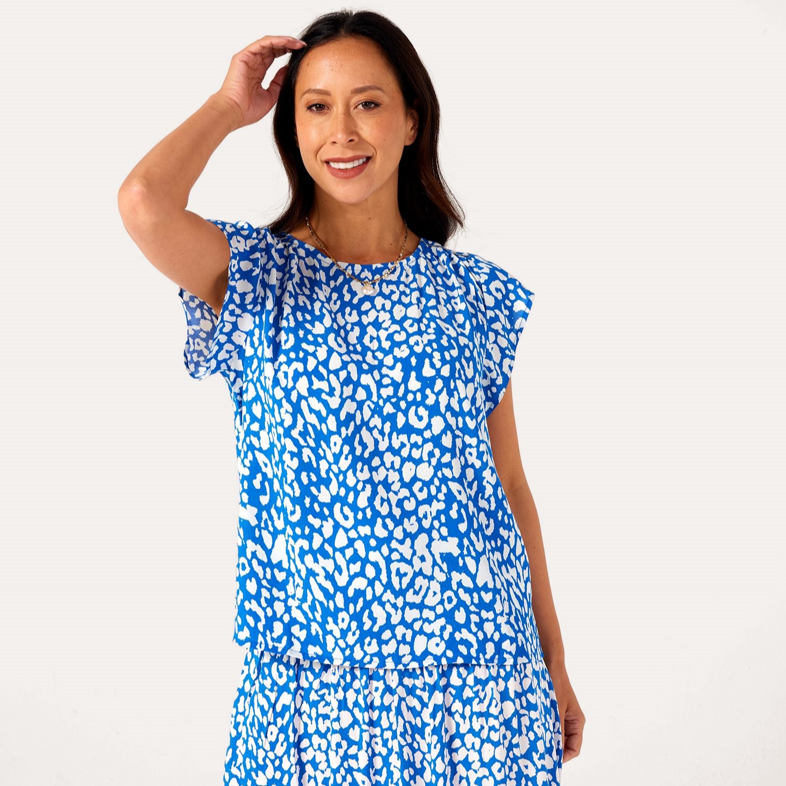Saint Tropez Blanca Print Top