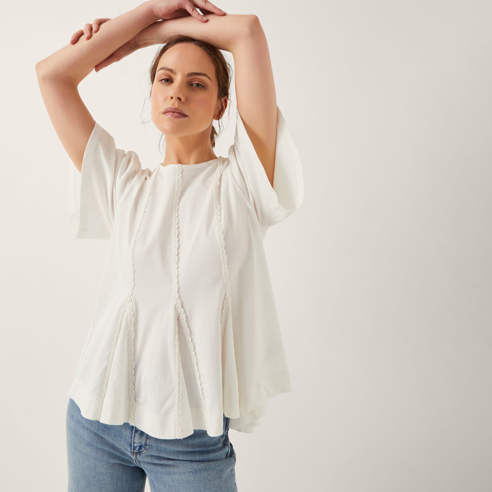 Monsoon Tate Trim Jersey T-Shirt