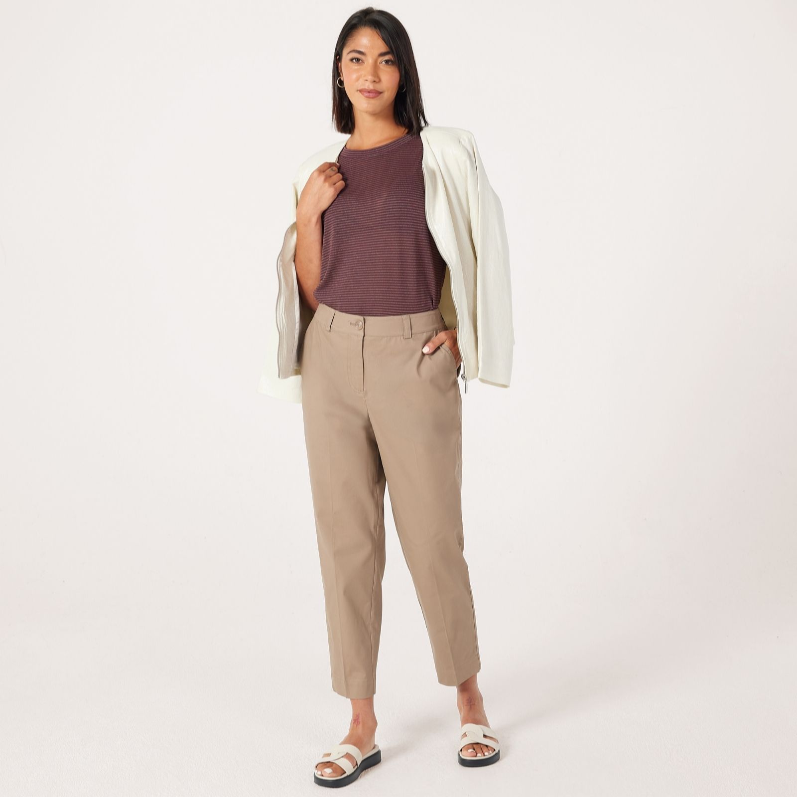 Ben De Lisi Textured Chino Trouser Petite