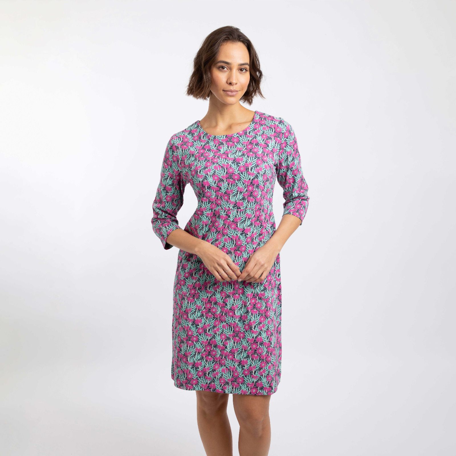 Weird Fish Moondust Printed Jersey Dress