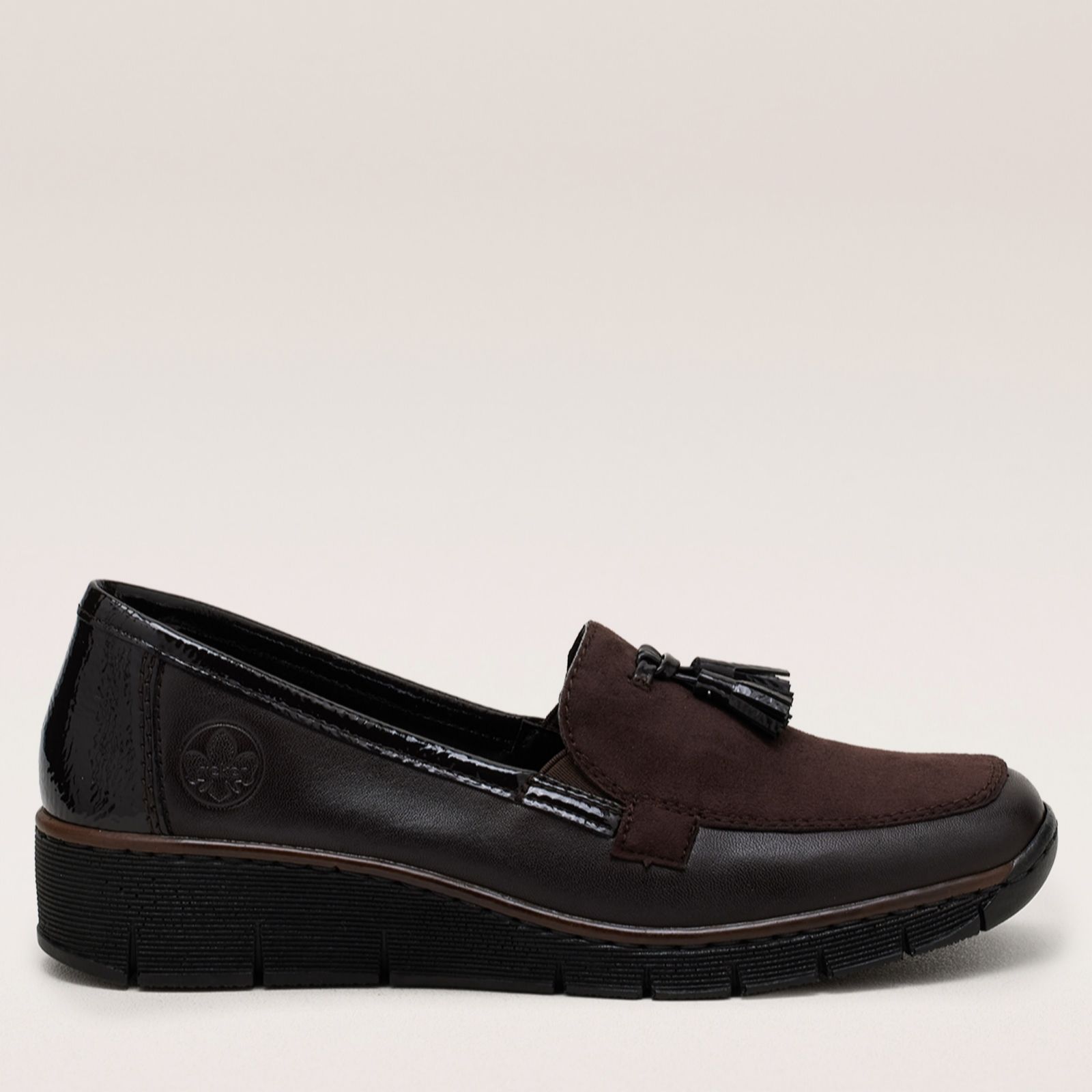 Rieker Leather Wedge Loafer