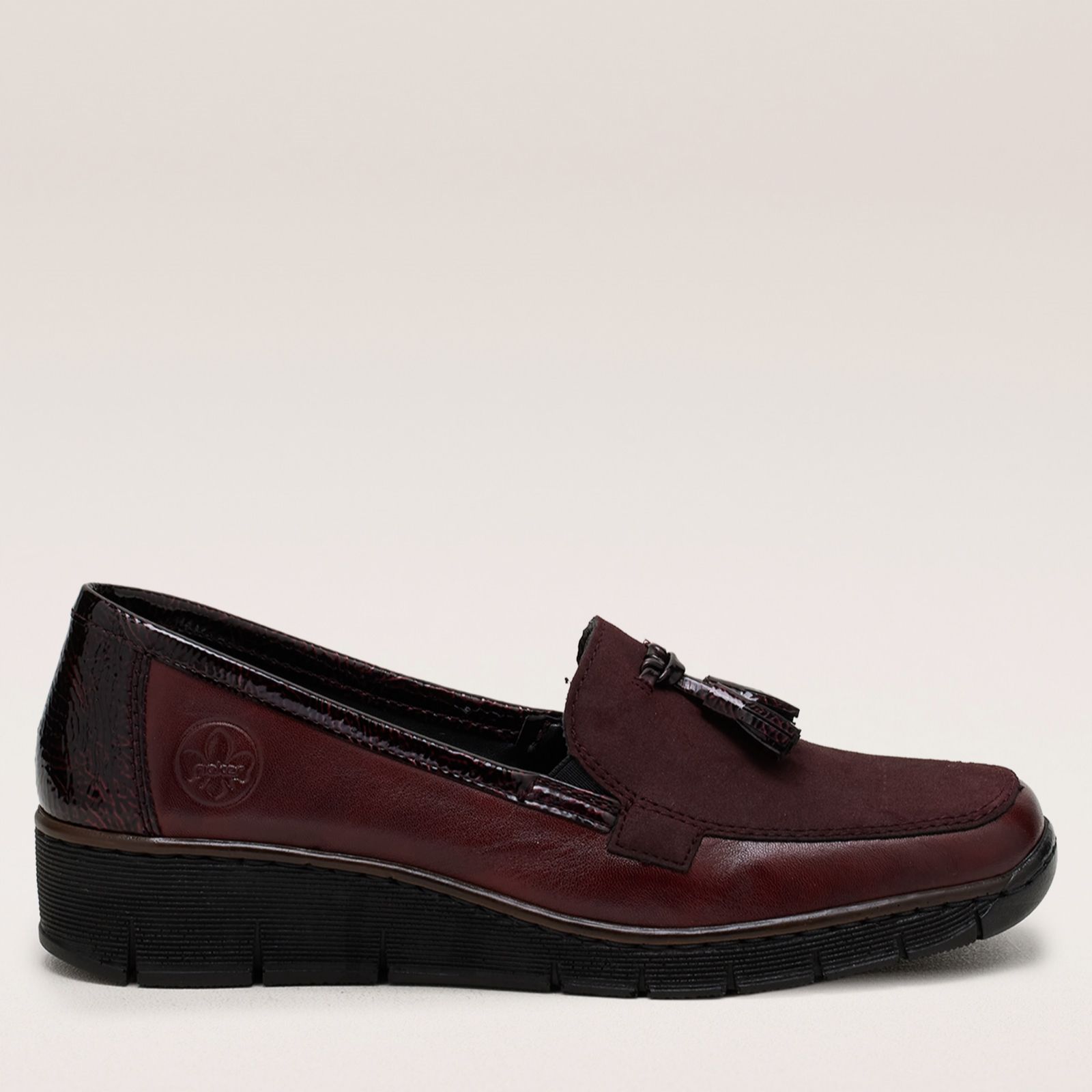 Rieker Leather Wedge Loafer