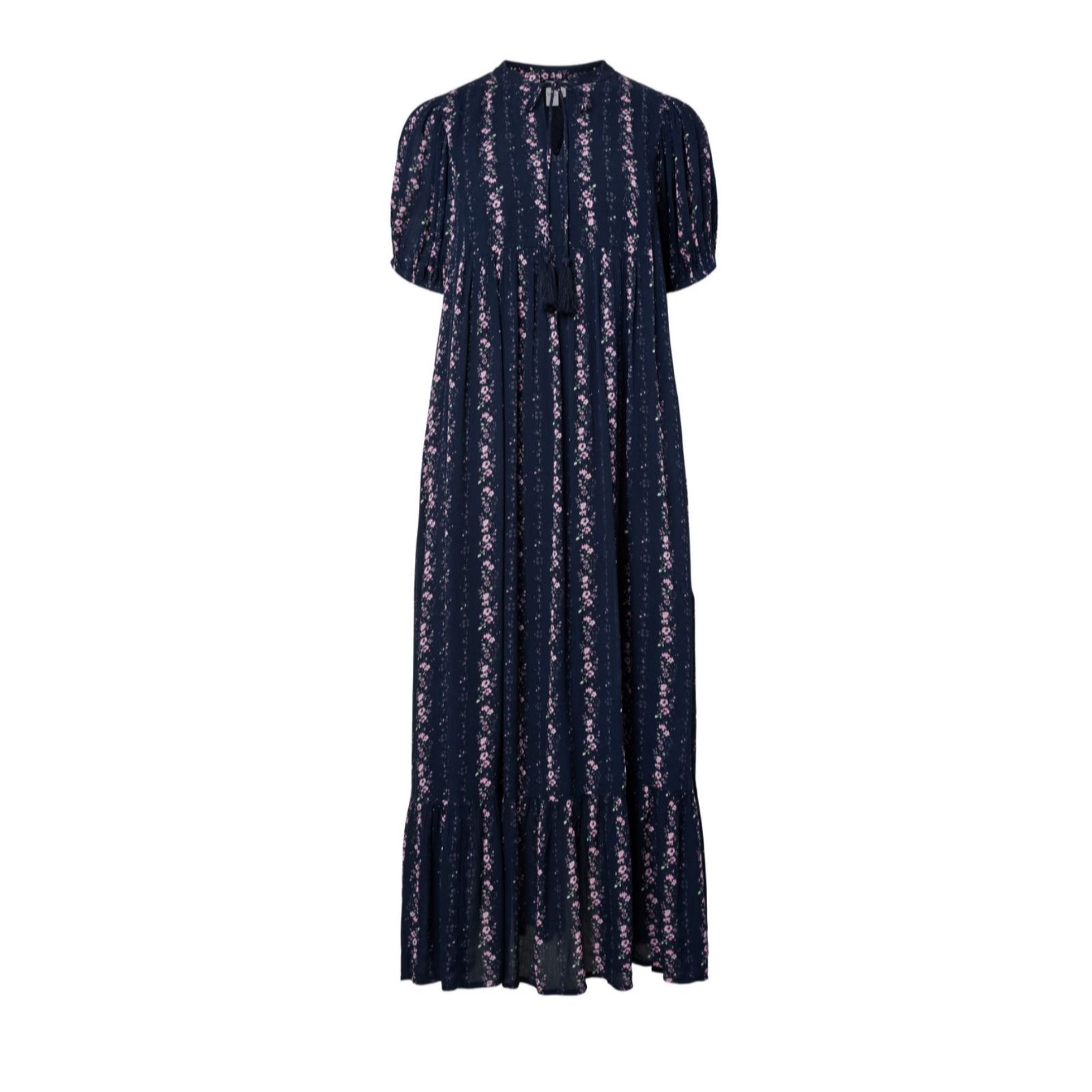 YAS Bella Tie Neck Maxi Dress