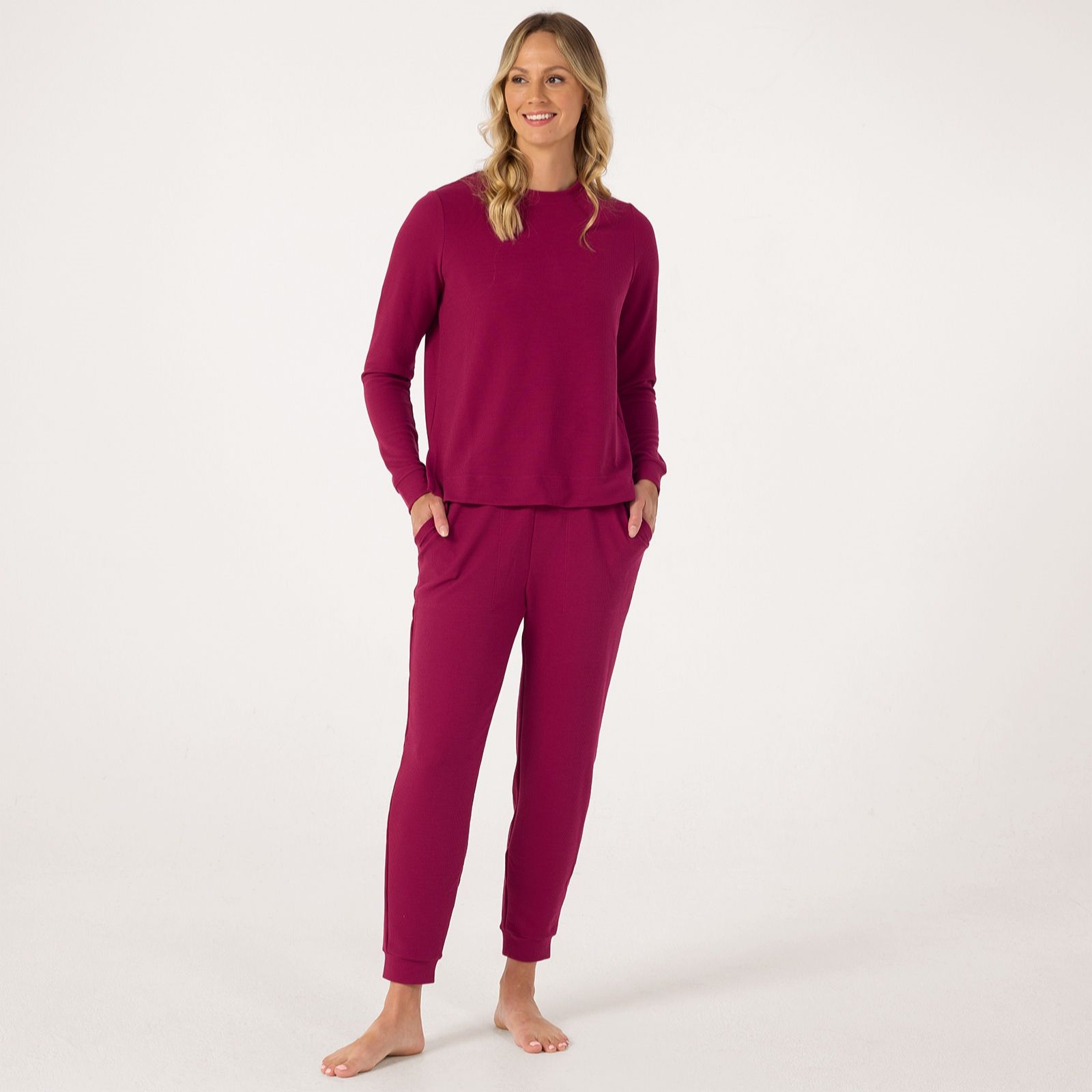 Cuddl Duds Mini Waffle Jogger