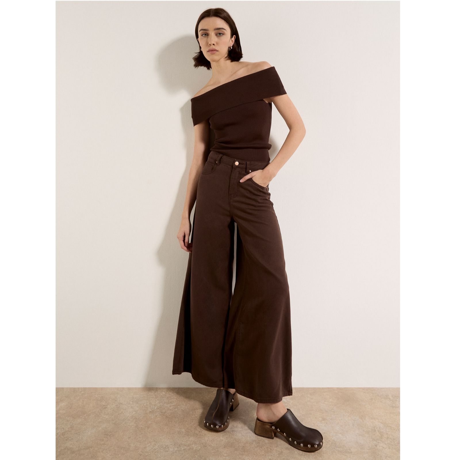 Apricot Zoe Wide Leg Jean
