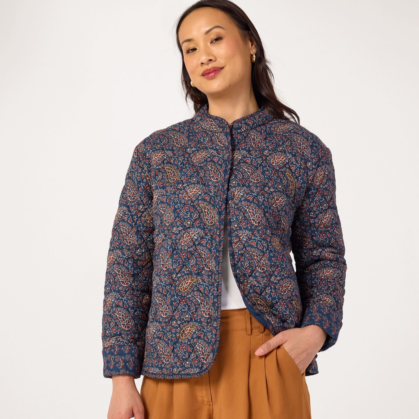 Izabel London Paisley Embellished Jacket