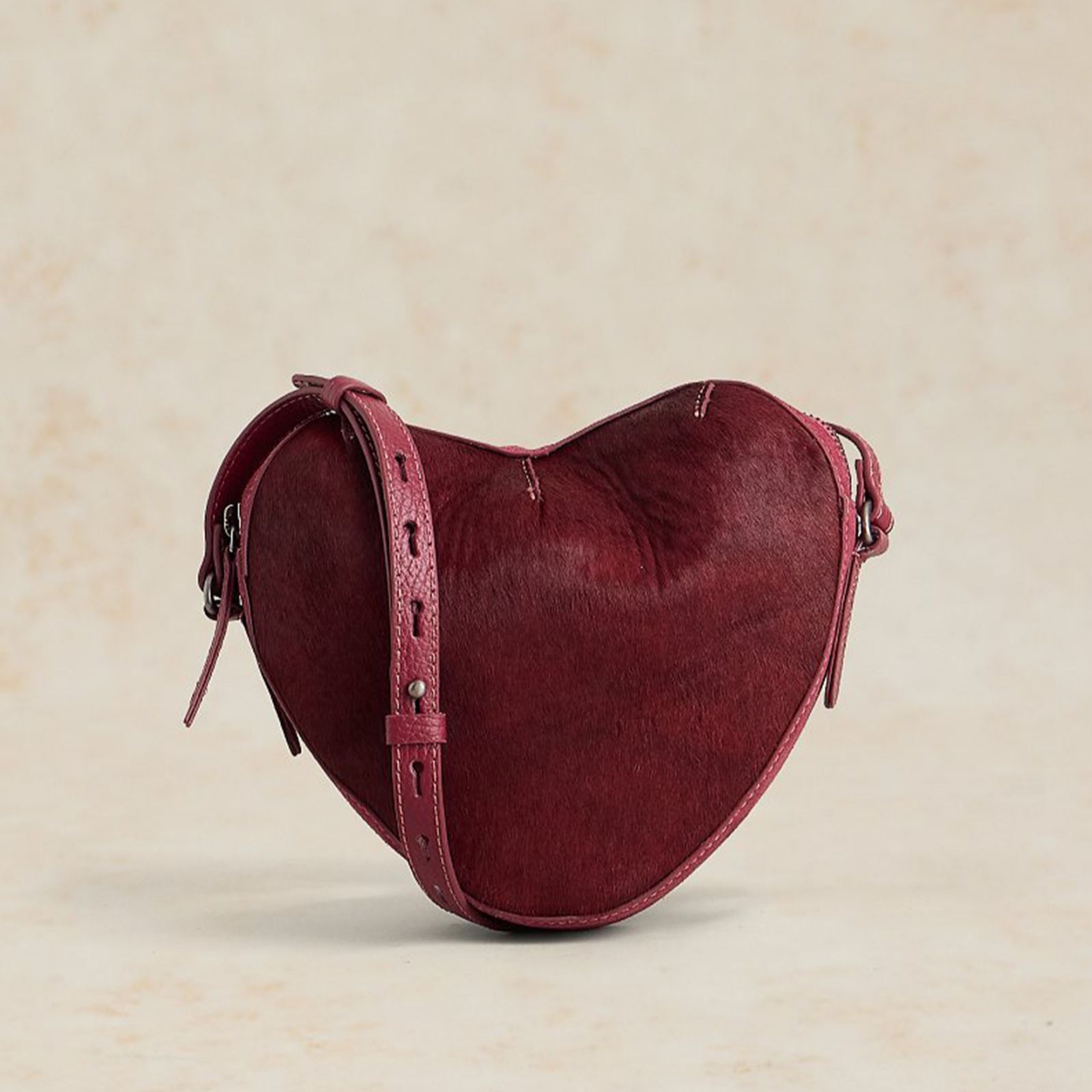 White Stuff Harriet Heart Leather Bag