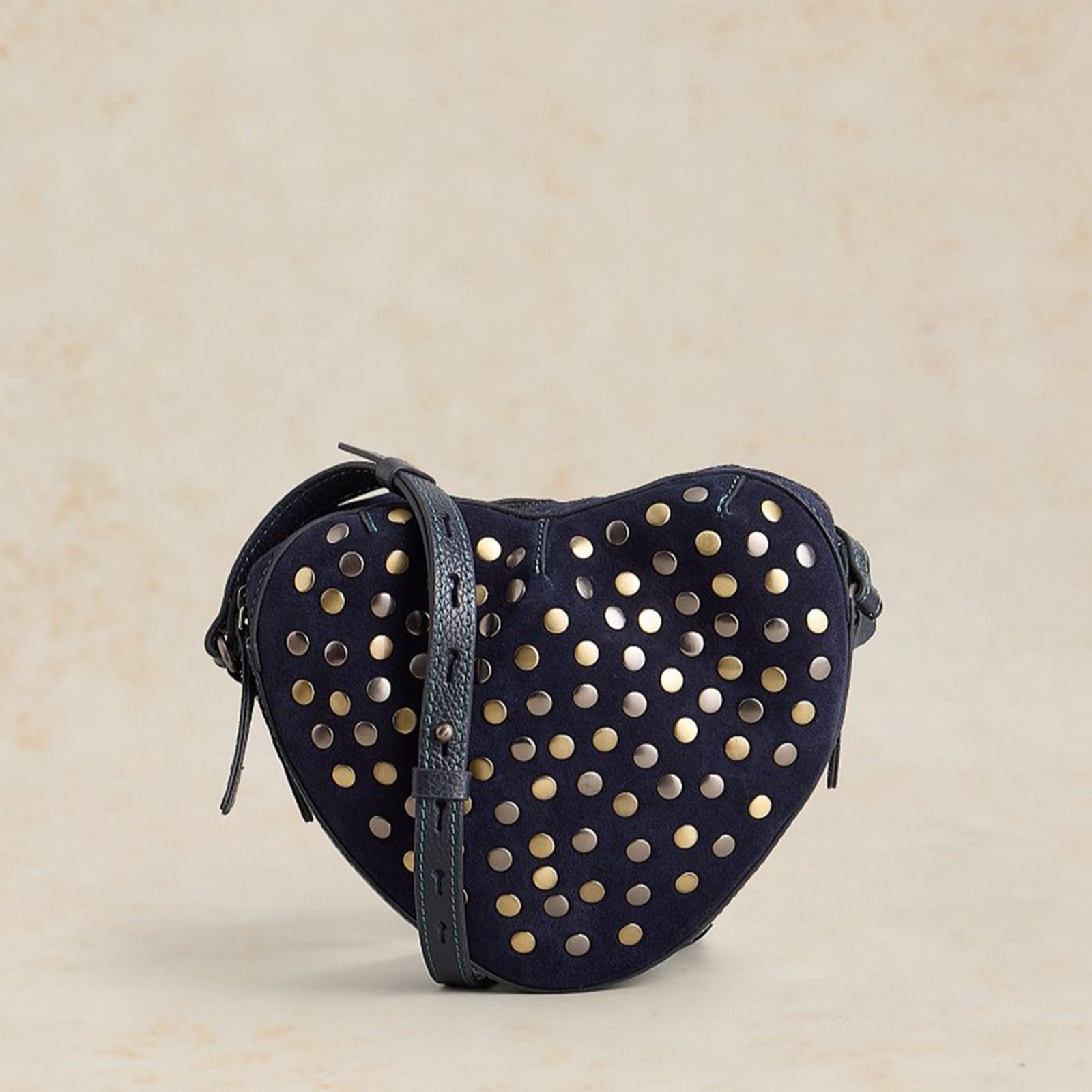 White Stuff Harriet Heart Leather Bag