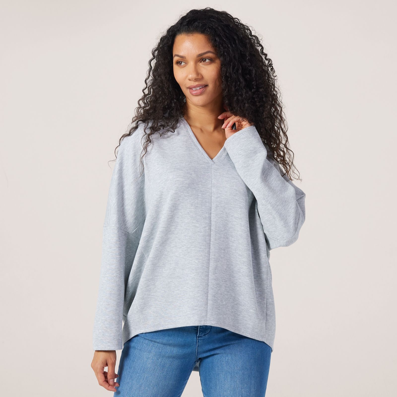 MarlaWynne Layers Cloud Knit Unstructured Top