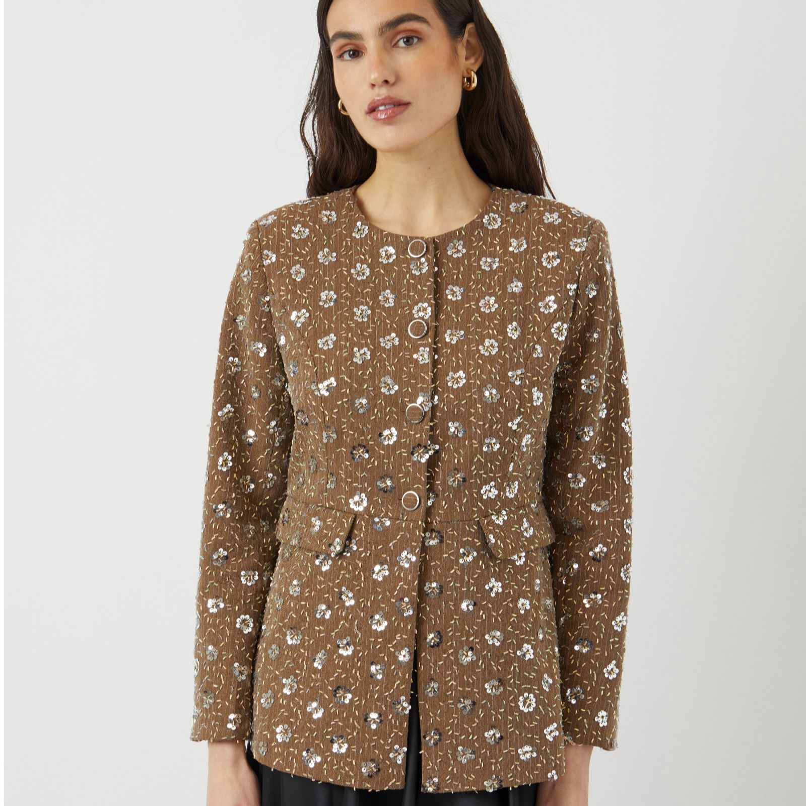 YAS Soller Embellished Blazer Jacket