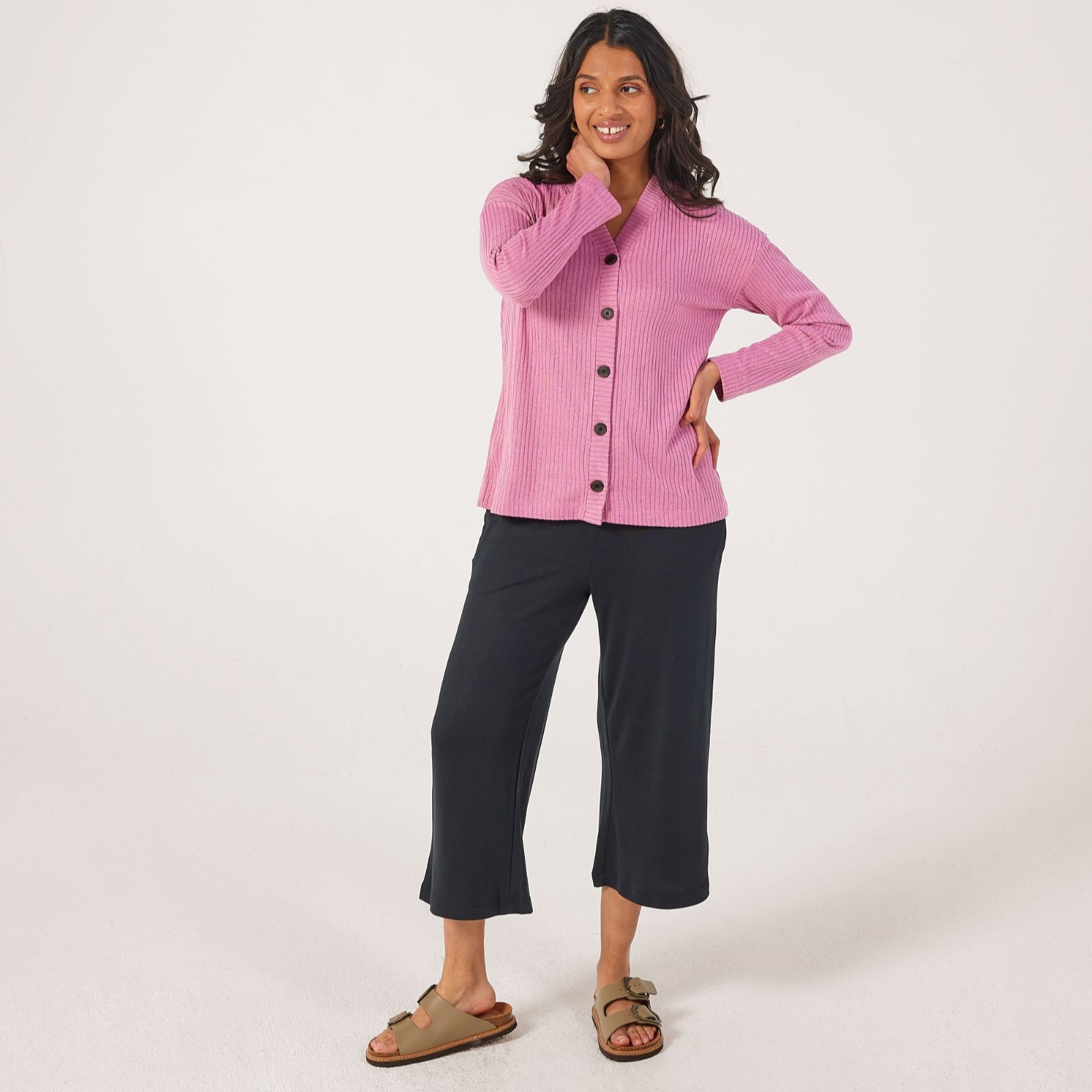 Cuddl Duds Seriously Soft Rib Cardi