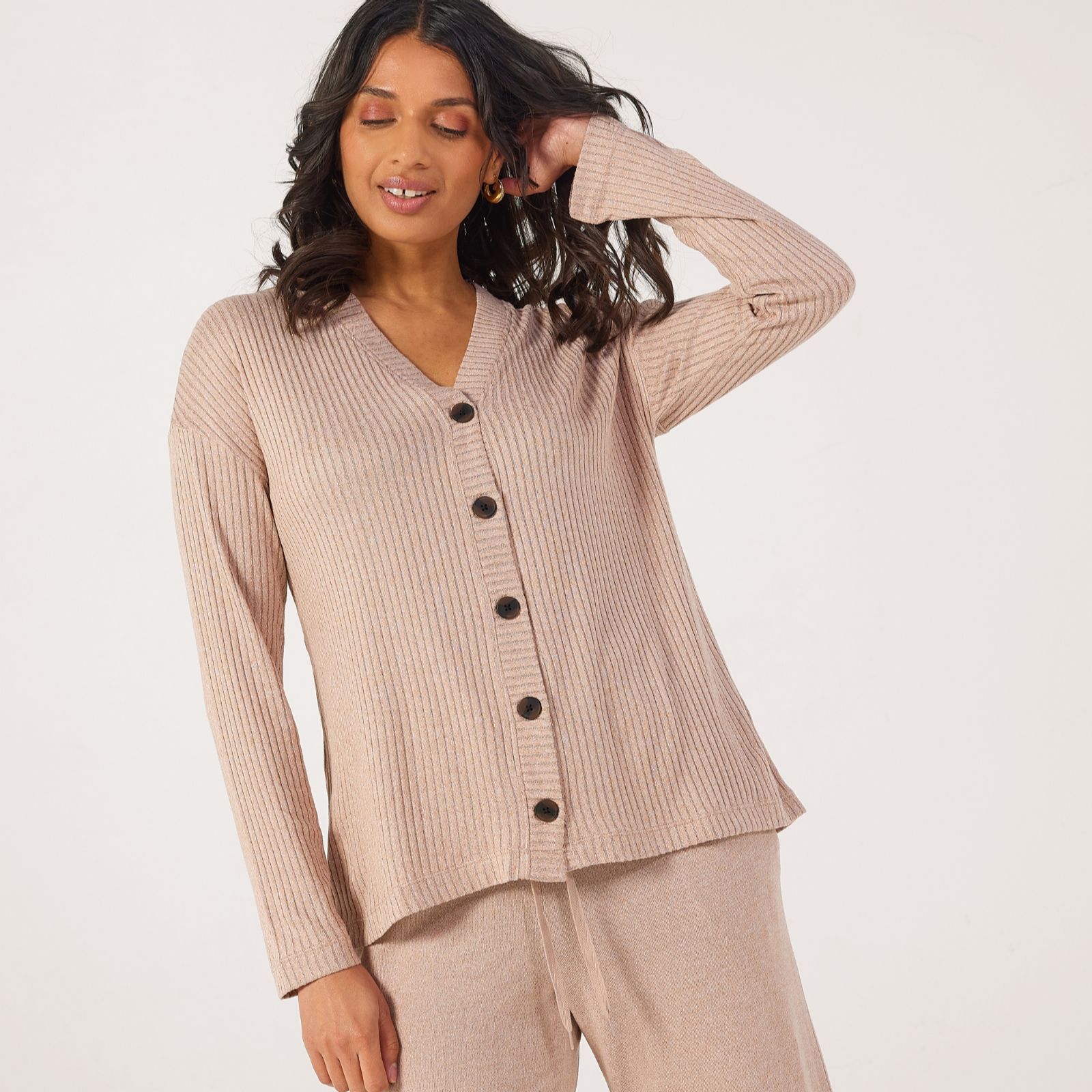 Cuddl Duds Seriously Soft Rib Cardi