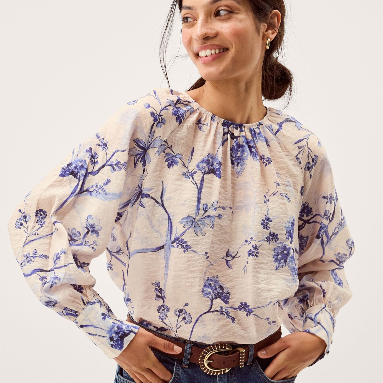 Monsoon Jada Print Blouse