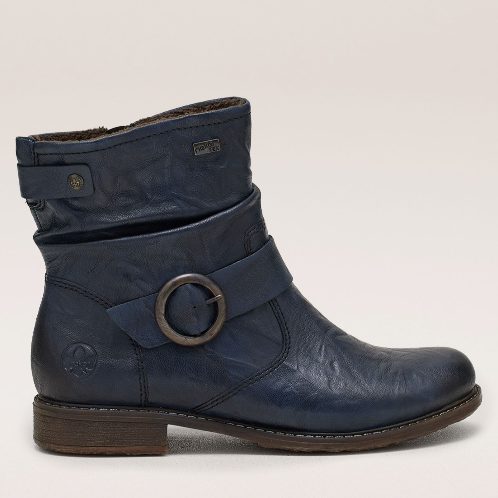 Rieker Tex Leather Buckle Boot