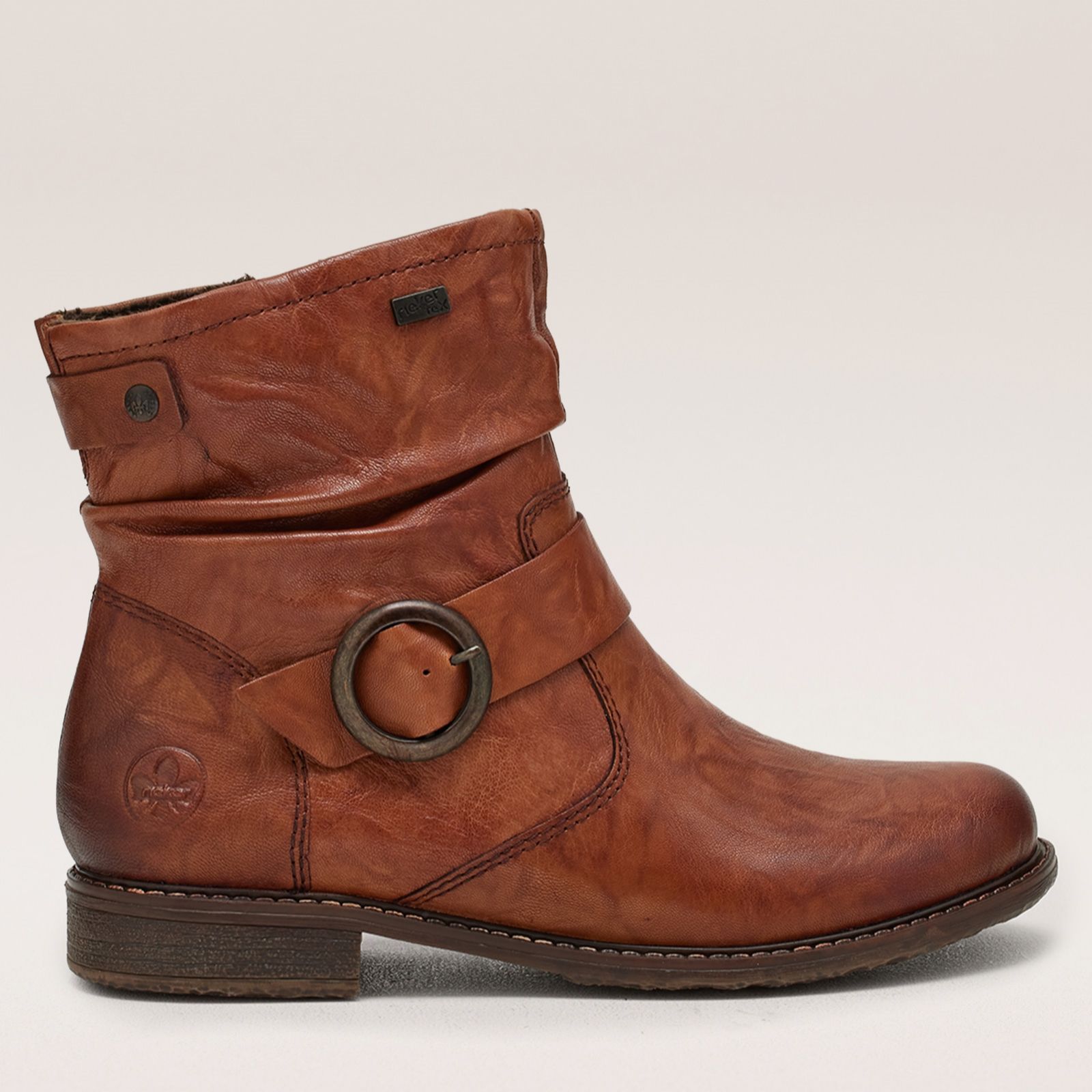 Rieker Tex Leather Buckle Boot