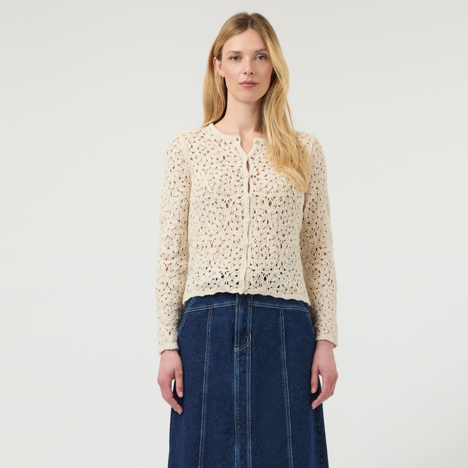 YAS Annalina Crotchet Cardigan
