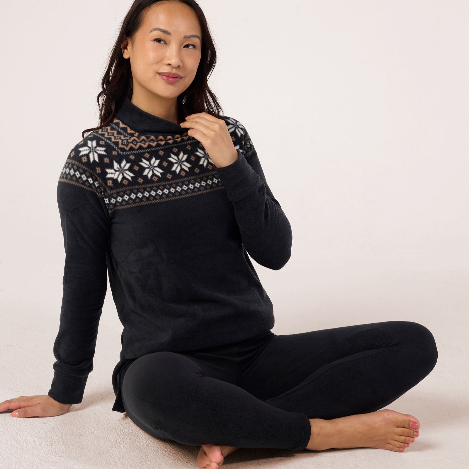 Cuddl Duds Fleecewear Apres Lounge Set