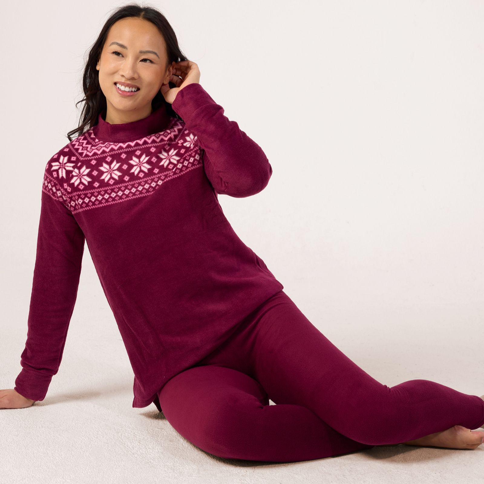 Cuddl Duds Fleecewear Apres Lounge Set