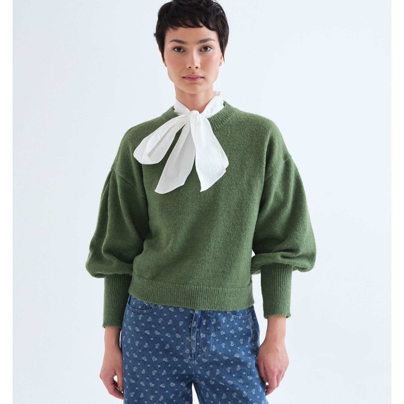 Compania Fantastica Balloon Sleeve Jumper