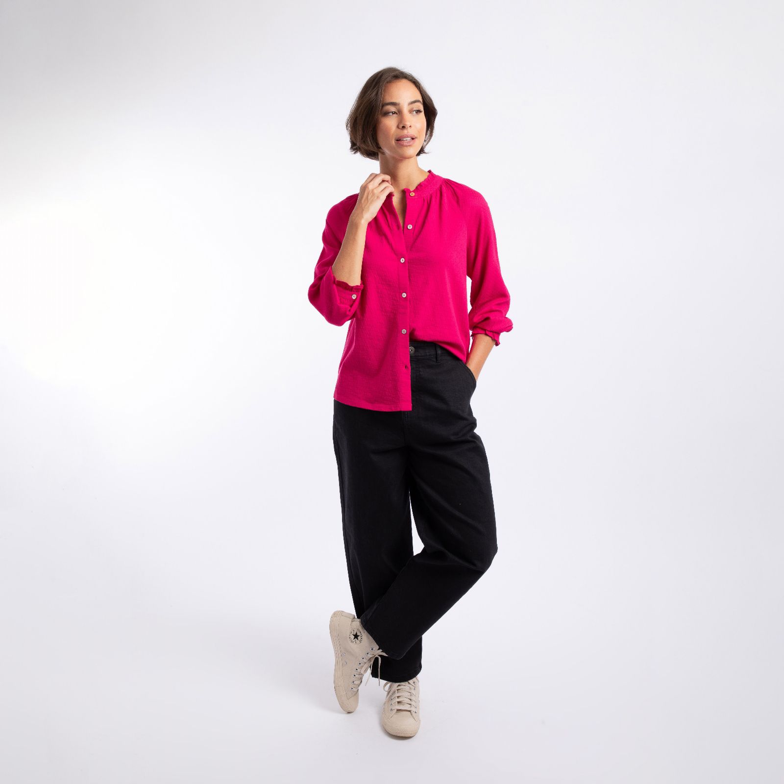 Weird Fish Donna Mix Long Sleeve Shirt
