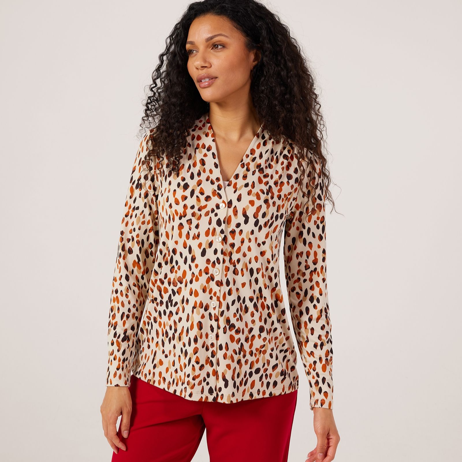 Kim & Co Printed Brazil Jersey Long Sleeve Shirt
