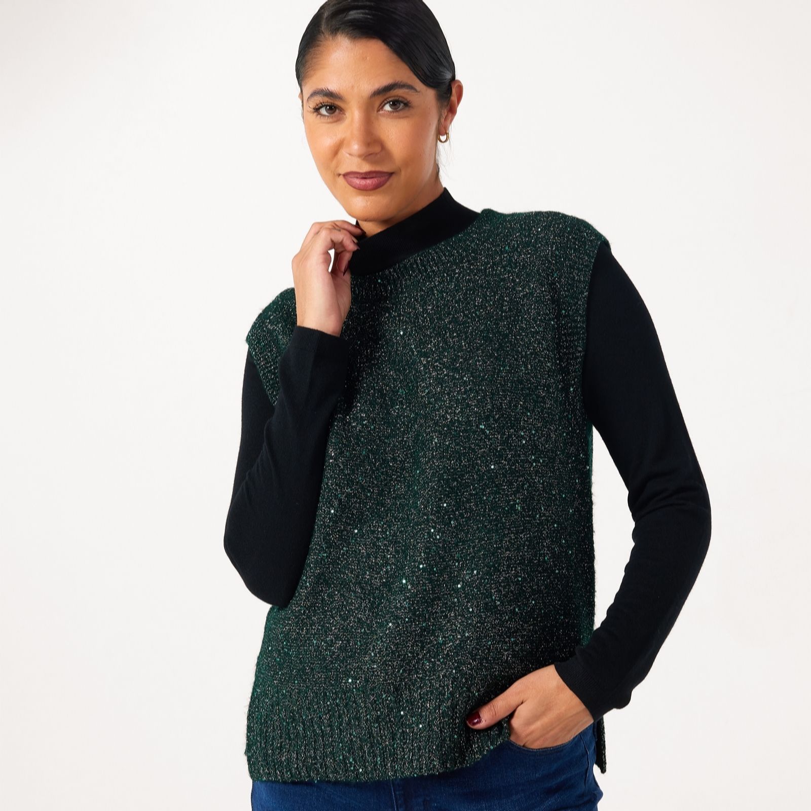 Ben De Lisi Sequin Knitted Vest
