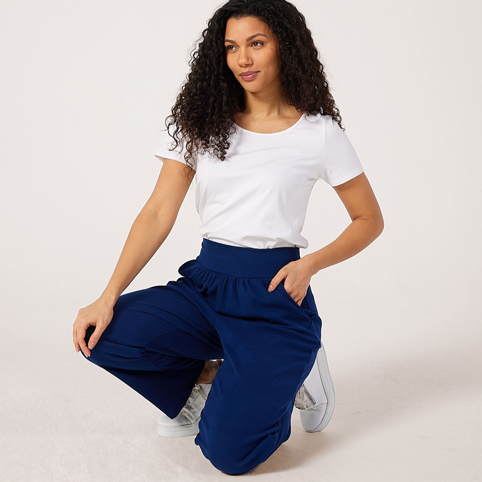 Kim & Co Rib Soft Touch Standard Wellness Trousers